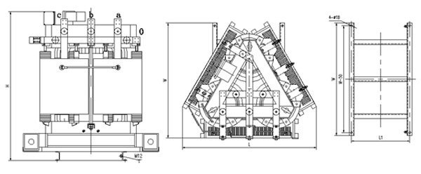 環(huán)氧樹(shù)脂澆注立體卷鐵心三相干式配電變壓器3 環(huán)氧樹(shù)脂澆注立體卷鐵心三相干式配電變壓器3